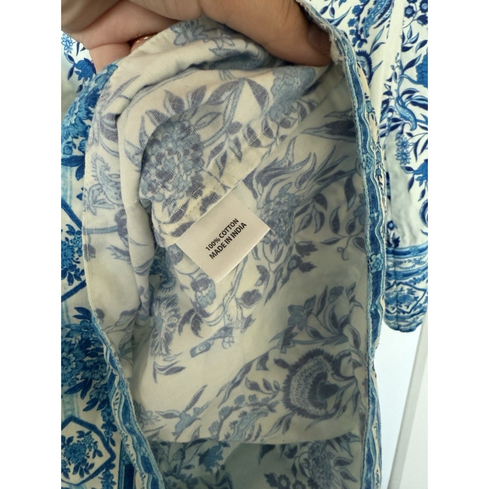 Tuckernuck TNUCK BEACH Cerulean Posy Marseille Coverup Dress Size M - Picture 4 of 7